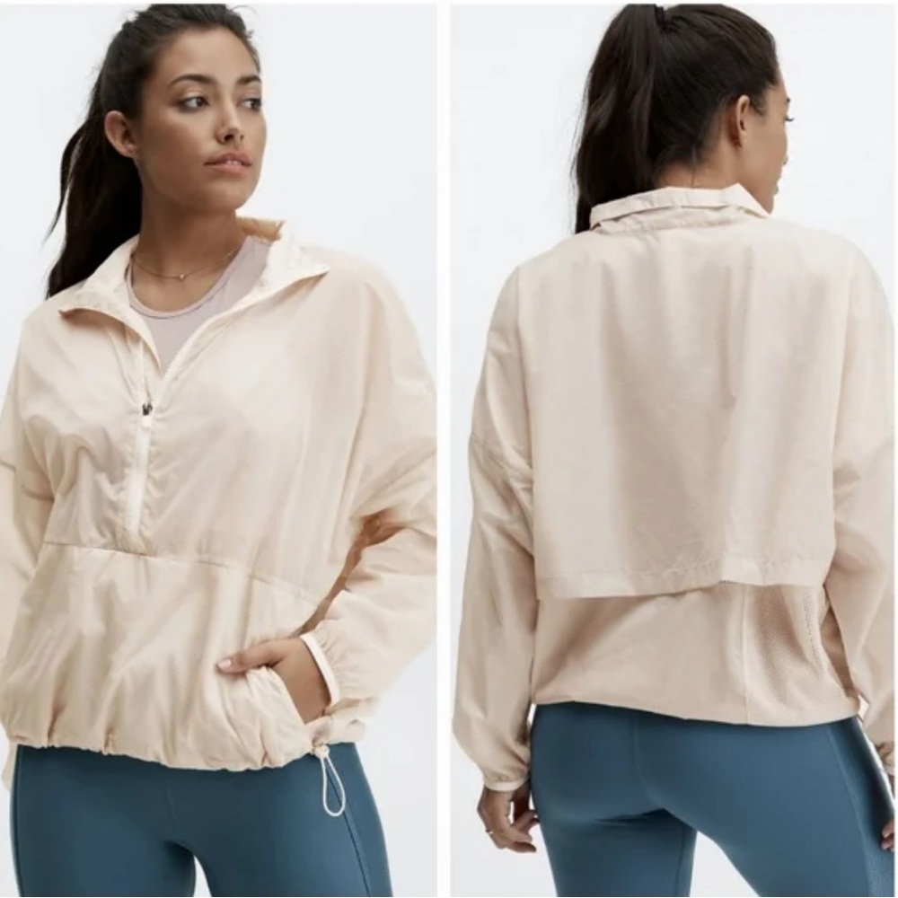 NWT. Fabletics Ash Croppped Half Zip Jacket
